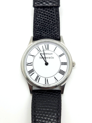 Tiffany & Co. Portfolio 33mm Stainless Steel Quartz Watch | eBay