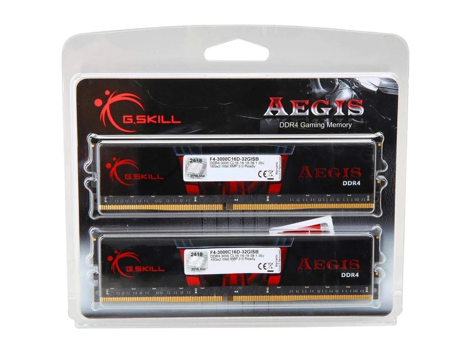 AEGIS Series DDR4 RAM (XMP) 32GB (2x16GB) 3000MT/s CL16-18-18-38 1.35V Intel ... - Image 3 of 3