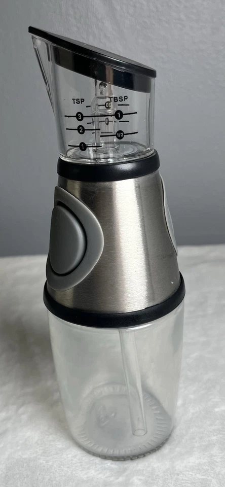 Drücken und Messen Öl & Essig Spender Küchenwerkzeug 19 Unzen Kapazität  