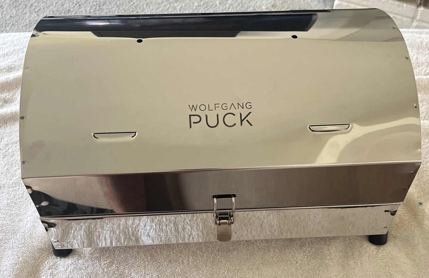 Wolfgang Puck Stainless Steel Lightweight Portable Outdoor Charcoal Grill New
