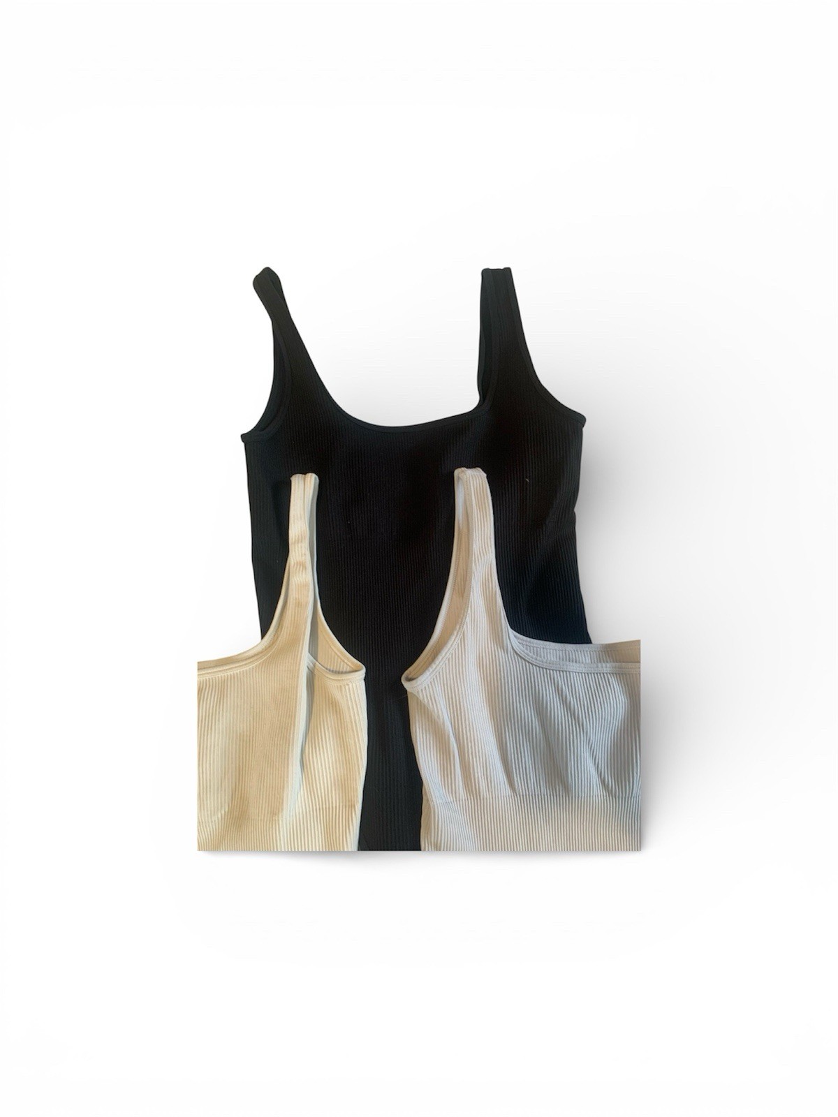 BUNDLE Of 3 Snatching Ribbed Basic Body Suit Tank… - image 2