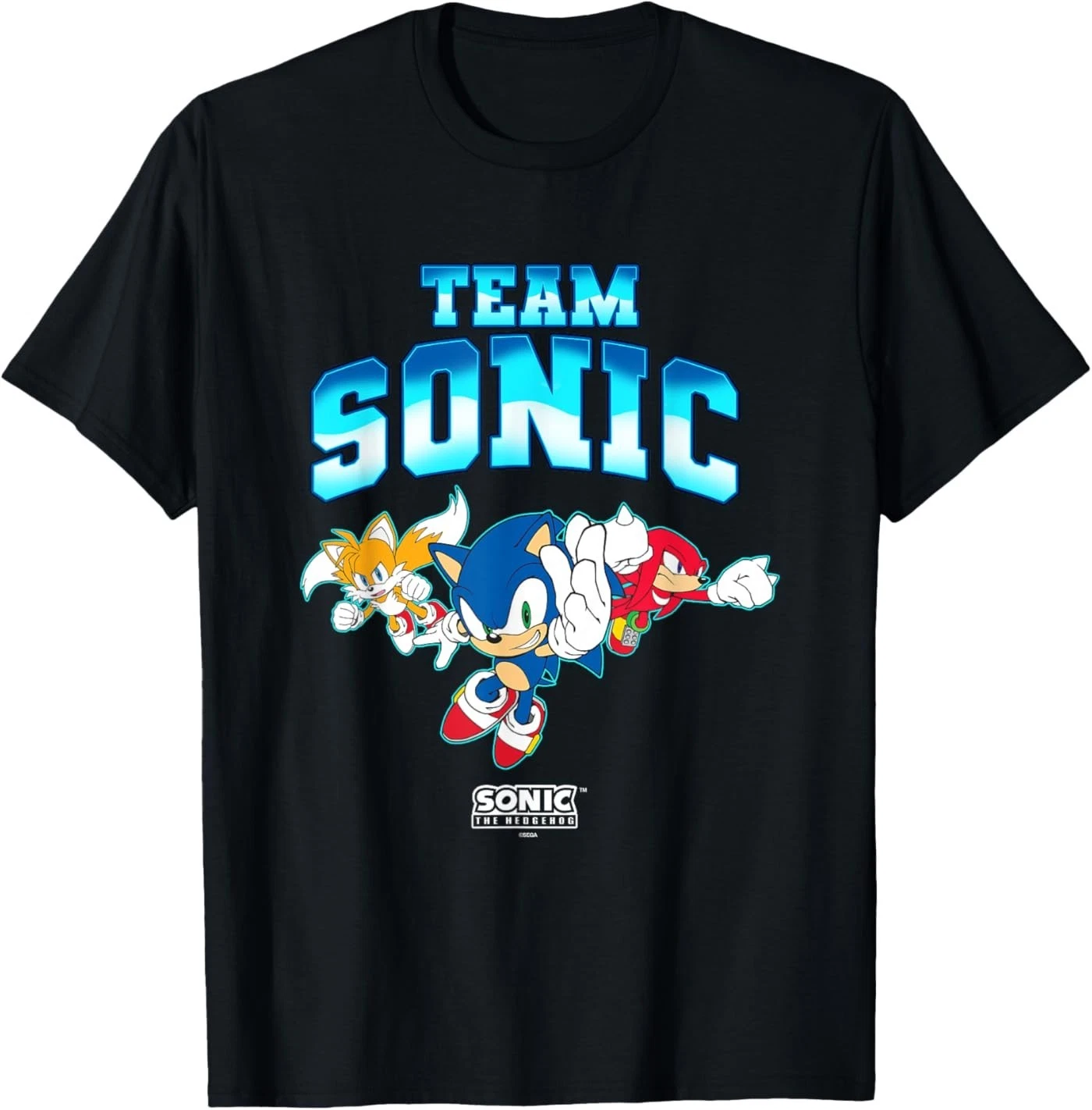 Sonic The Hedgehog Team Sonic Main Trio Epic Group Shot T-Shirt
