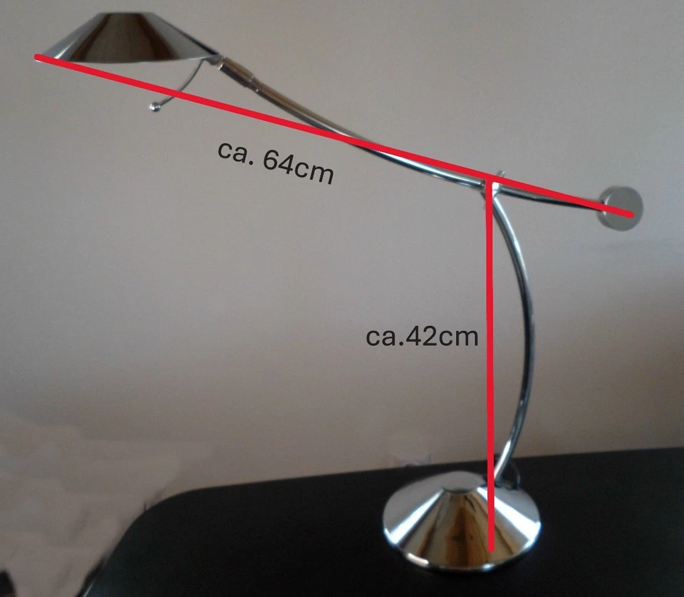 Orig. Baulmann Design, Schreibtischleuchte, schwere Ausführung, Top - Bild 2 von 4