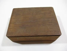 Antique Vintage Wood Cigar Box Army Navy Club Washington DC Panatelas