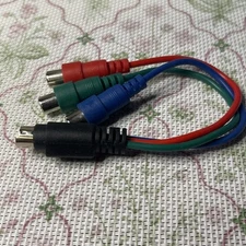S Video 7 Pin to 3 RCA Female RGB Component Cable Adapter Cord Converter
