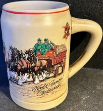 Anheuser Busch Stein 1987 World Famous Clydesdales #1 Series 5.5" Tall Brazil