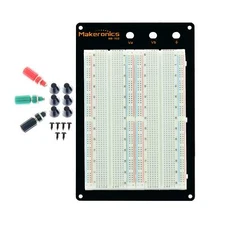 1660 Tie-Points Solderless Breadboard with Aluminum Back Plate for Arduino