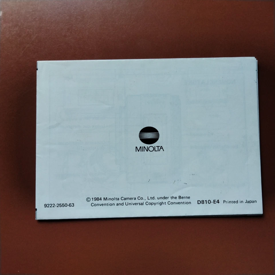 美能达Maxxum镜头说明书 — 第 2/2 张图片