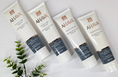 LOT 4 ~90% Full Ahava Dead Sea Water Mineral Hand FootCare Cream 3.3 oz/100ml