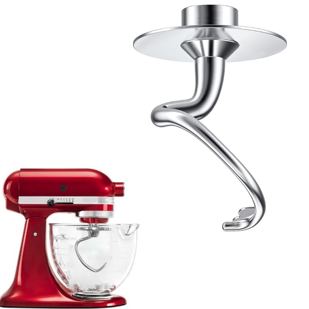 Küchenmaschine für KitchenAid Zubehör 4.5-5 QT Knethaken aus Edelstahl Praktisch