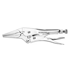 WORKPRO Long Nose Locking Plier 4-1/2" Chromium-Vanadium Steel Locking Plier NEW