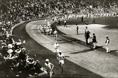 Olympische Spiele 1912 Stockholm Leichtathletik Das Marathonrennen 4x6 Foto