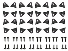 32pc Mesh Waffle Speaker Woofer GRILL COVER MOUNTING CLIPS Clamps w/Screws