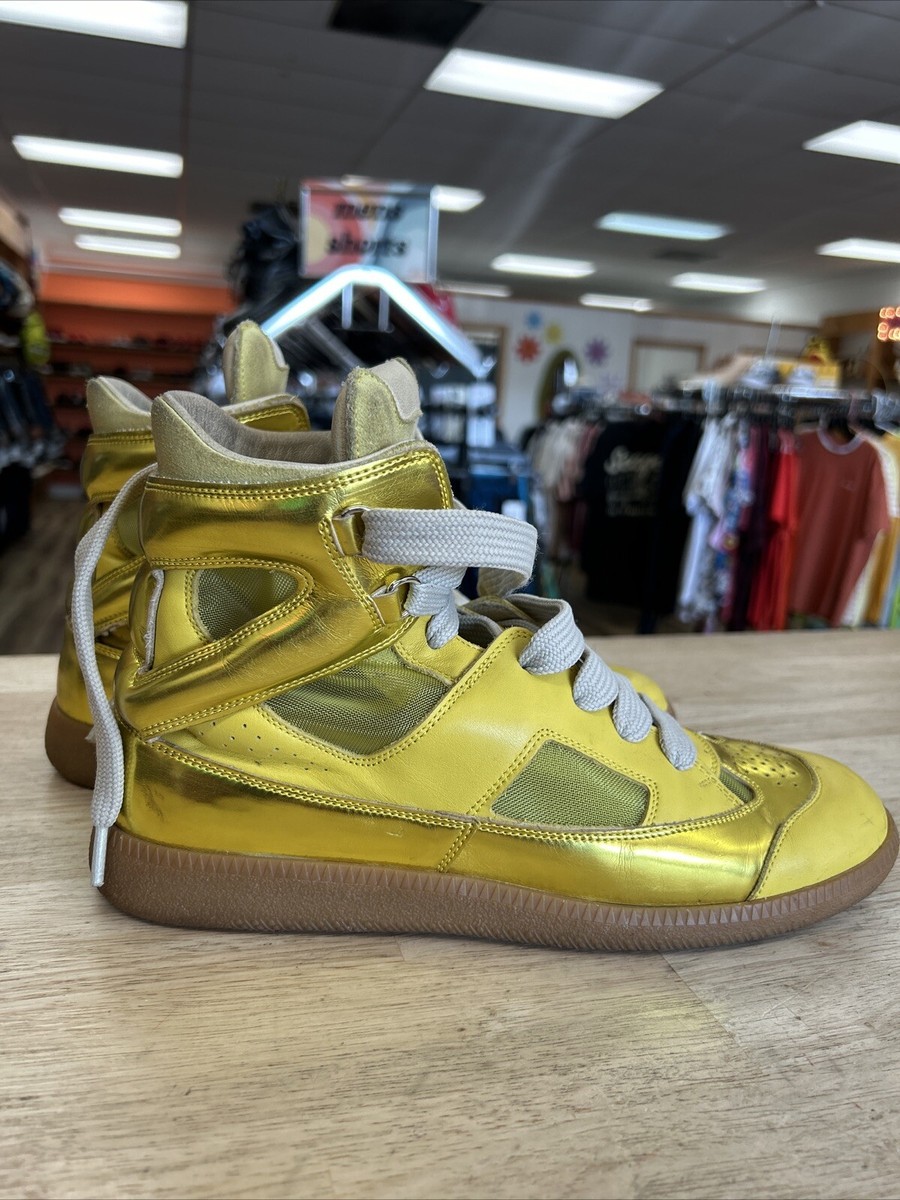 Maison Margiela Size 7 22 Yellow Replica High Top Sneakers