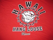 ' Hang Loose' - Maui Hawaii T-Shirt - Very Kool Logo - Size Large - 8.5 of 10