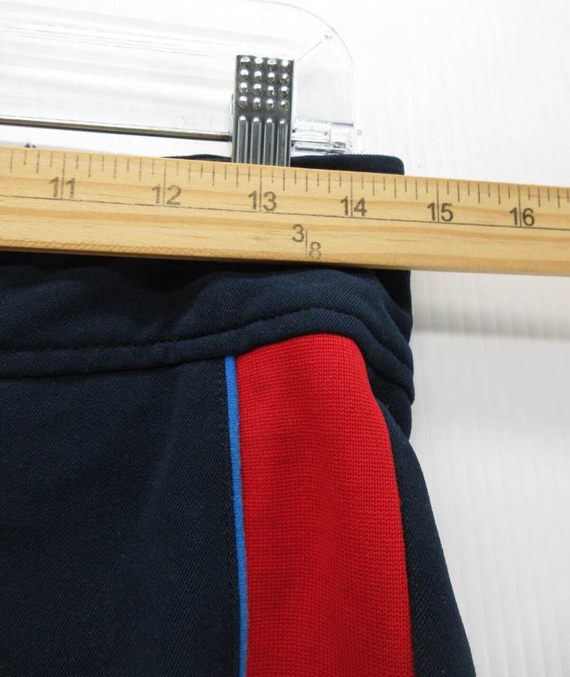 VINTAGE Pantalones Roffe Niñas 12 Azul Rojo Lana Esquí Nieve Tobillo Cremallera Años 90 Japón Unisex Foto 3 de 4