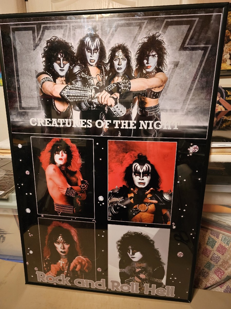 KISS POSTER CAMPUS CRAFT LIKE COLLAGE 24X36 CRATURES OF THE NIGHT