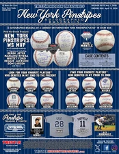 2024 TriStar Hidden Treasures New York Pinstripes Autographed Baseball Hobby Box