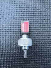 Sears Craftsman USA MADE Nos Thumb Finger Bit Driver 1/4” SILVER 41380 Spinner