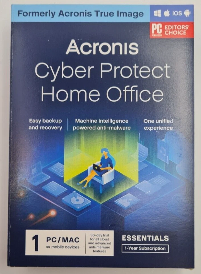 Acronis True Image CyberProtect  Backup & Recovery Essential 12 Monate - Bild 2 von 2