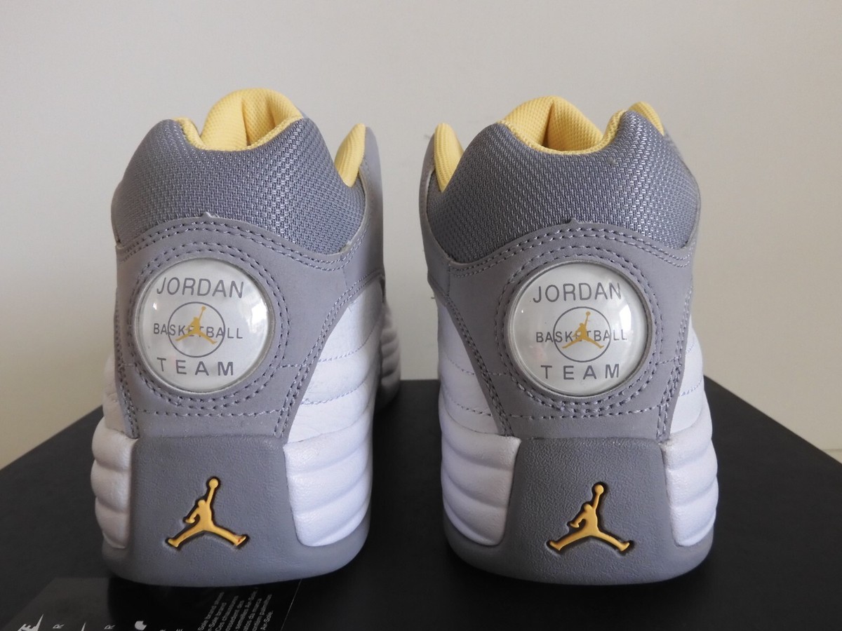 Nike Air Jordan Men's Air Jordan Jumpman Team 関税送料込 NIKE JORDAN JUMPMAN TEAM 1 CEMENT GREY-TOPAZ GOLD-WHITE SZ 8