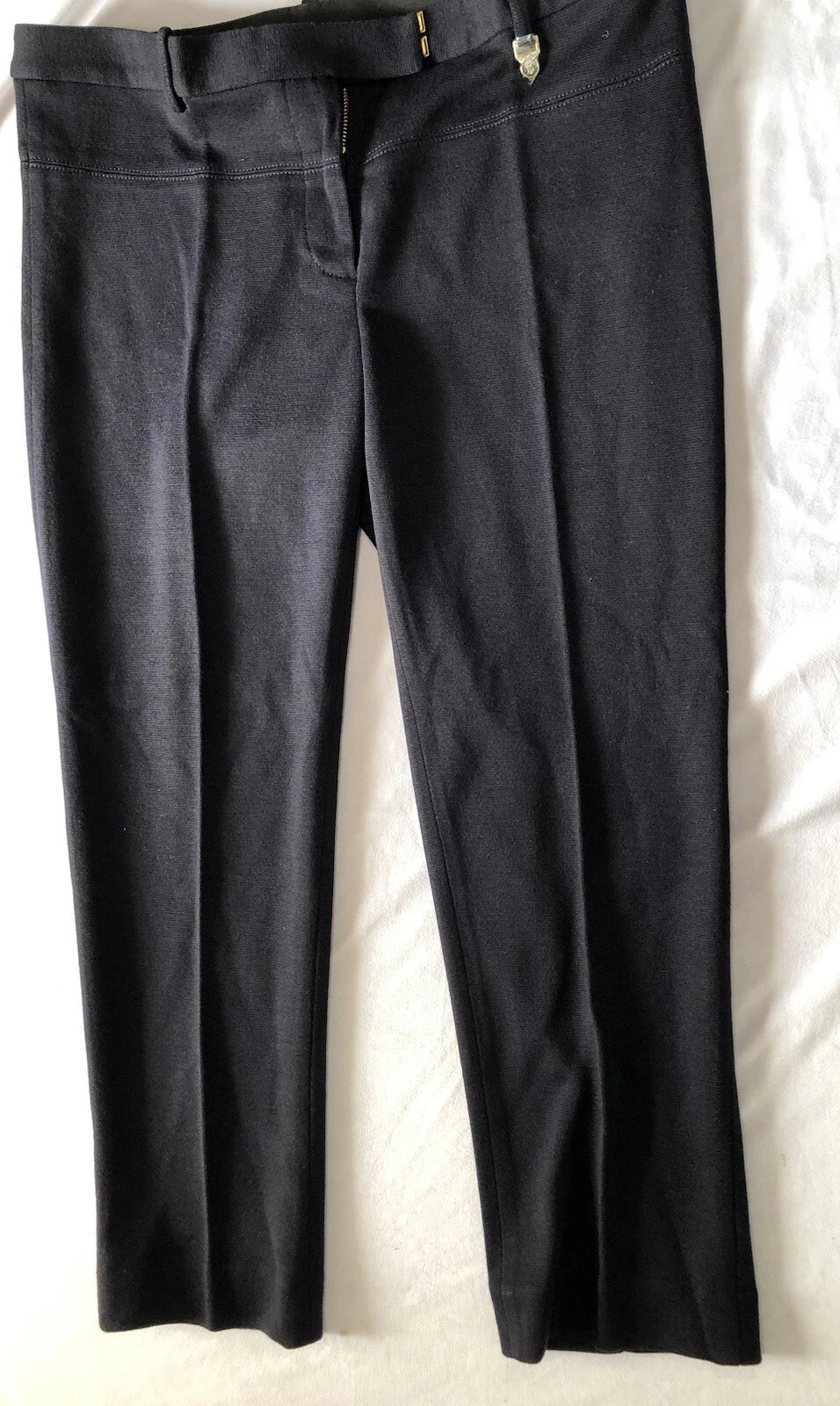 Tory Burch Pantalone Donna 12 Callie Skinny Vita Media Zip Laterale Nero