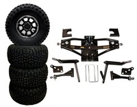 A-arm Deluxe 6 Lift Kit And Wheel Combo For Club Car Ds 1984 - 2003 A-arm Deluxe 6 Lift Kit And Wheel Combo For Club Car Ds 1984 - 2003
