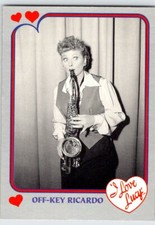 OFF-KEY RICARDO #101 I Love Lucy Pacific Trading Card Lucille Ball B109