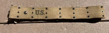 WW2 US Army Military M1912 Dismounted Pistol Belt Field Web Gear R.M. 1942