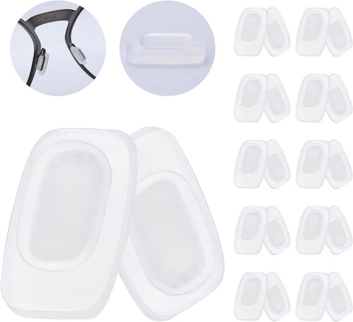 6 Pairs White Nosepads Nosepiece Replacement for Costa Del Mar Peli 06S4002 - Foto 7 di 7