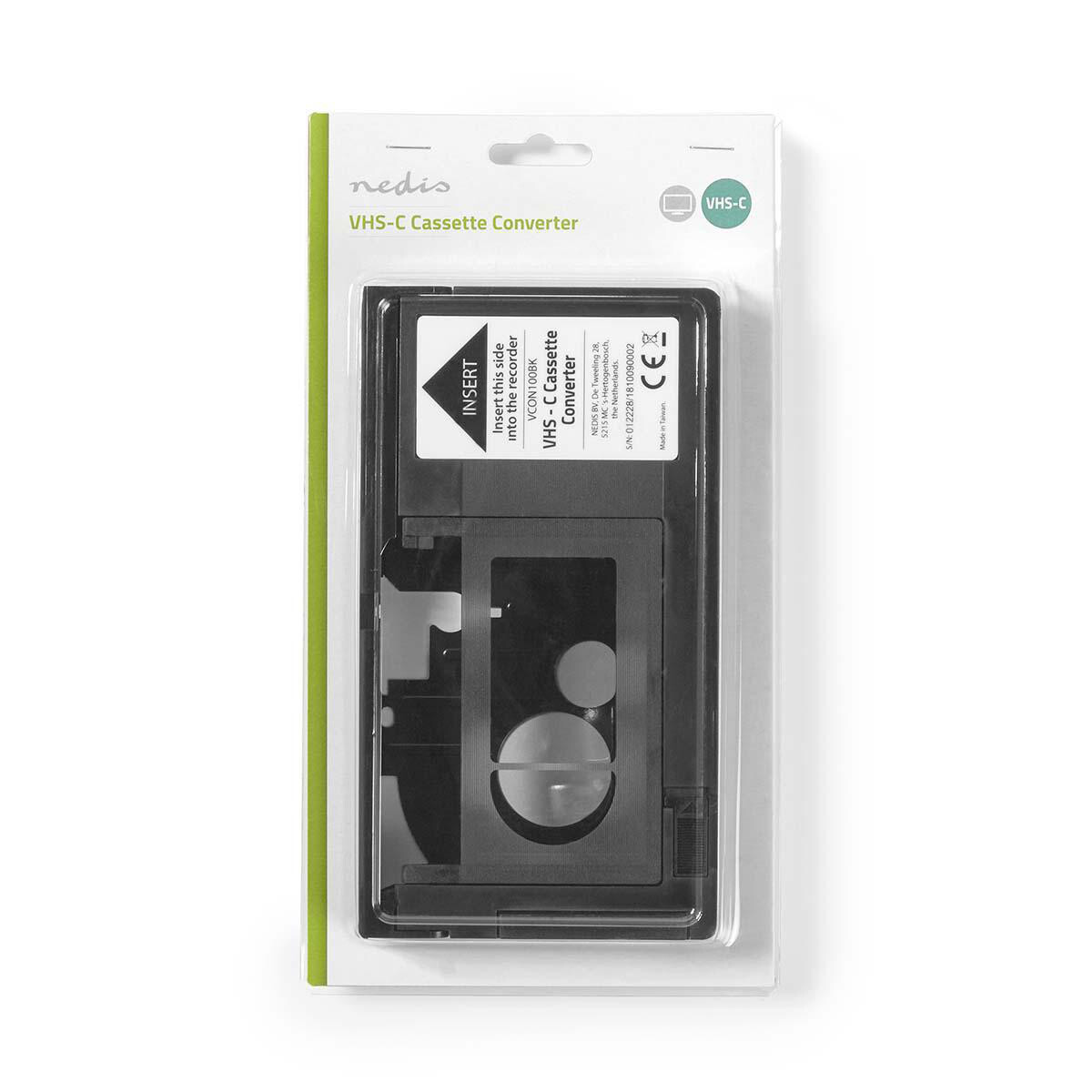 Lecteur Vhs Cassette Video Adaptateur VHS-C Pour Caméscope - Convertisseur Cassette Video Pour Magnétoscope Mini DV To