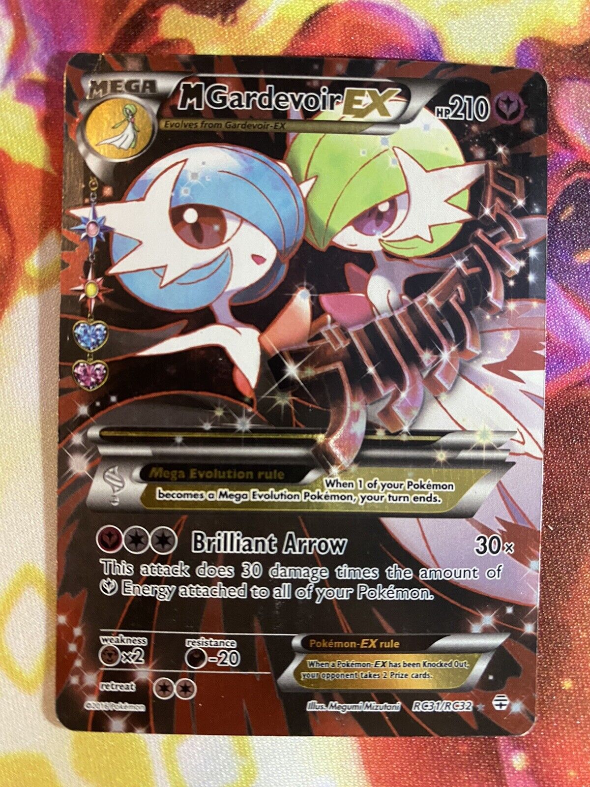 Pokemon 2022 Diantha Mega Gardevoir Tournament Battle Large Bromide Prism  Holo Promo Card #26