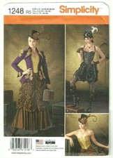 Plus Sz 14-22 Steampunk Victorian Western Costume Sewing Pattern Simplicity