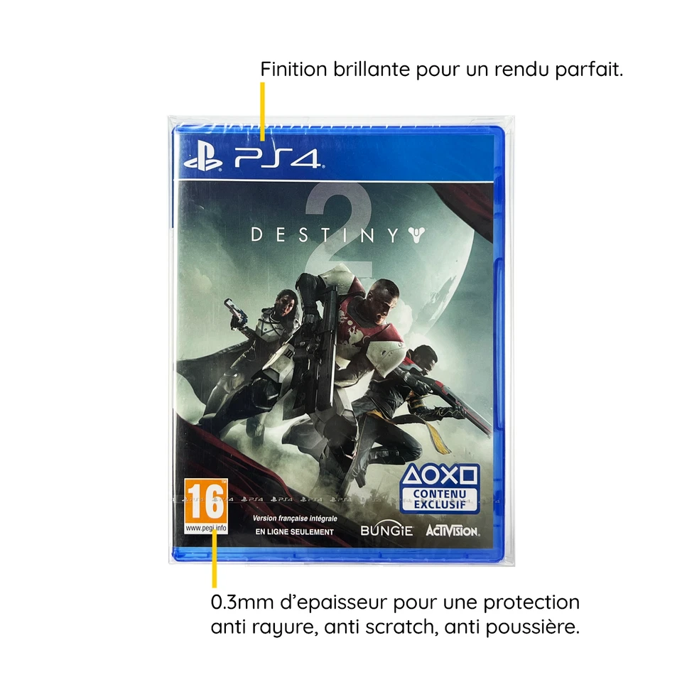 10 Boitiers de Protection Crystal box Sony Playstation 5 PS3 PS4 PS5 0,3mm - Photo 2/4