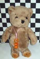 11" DETERMINED PRODUCTIONS BEAR Plush Vintage 1979 Stuffed Animal Made in Korea