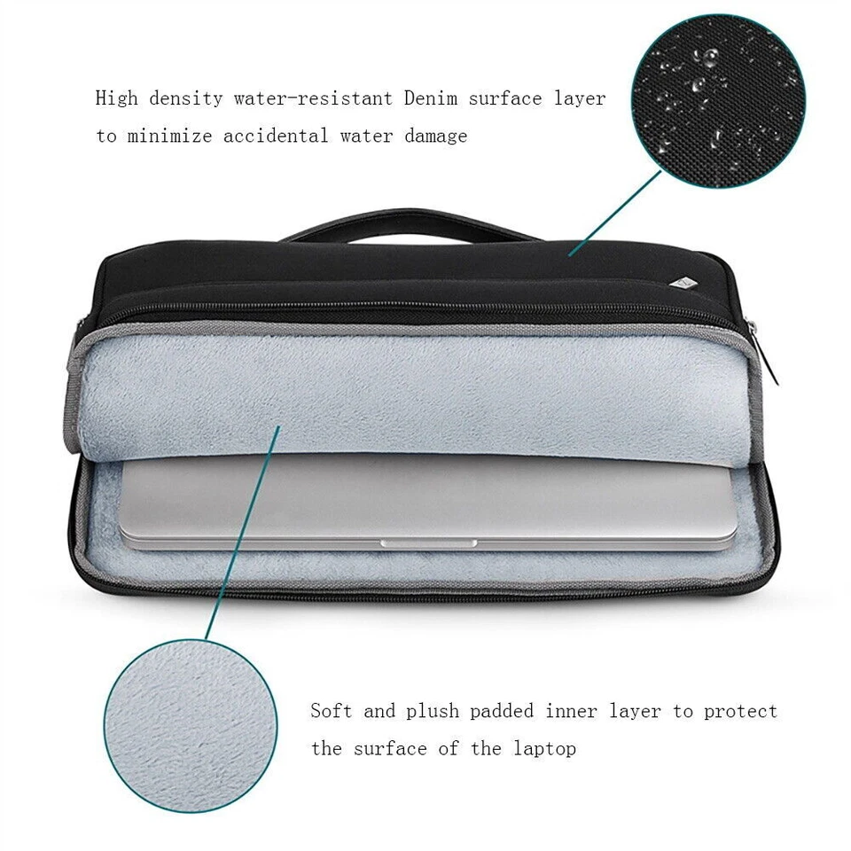 Sleeve Handbag Case Notebook Shoulder Bag For ASUS Chromebook/ZenBook/VivoBook - Image 3 of 4