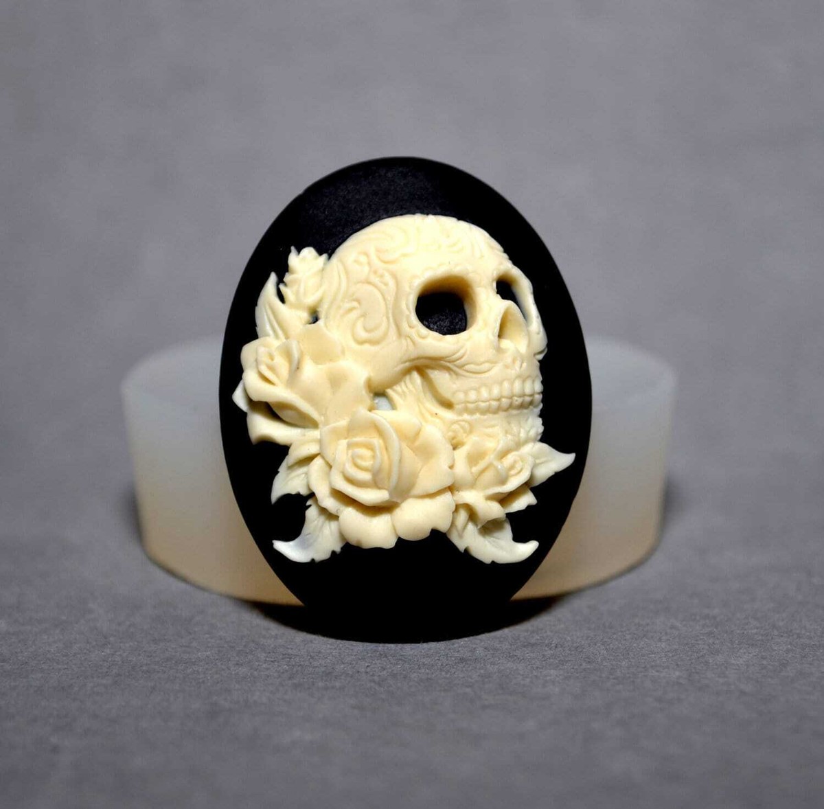 3D Rose Skull Silicone Mold - For Resin, Candles, Soap Making Crafts