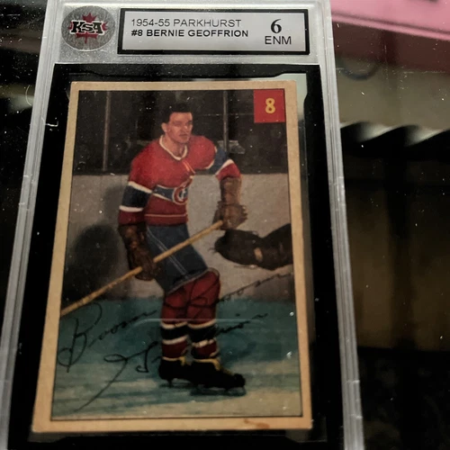 1954-55 Parkhurst #8 Boom Boom GEOFFREON KSA 6 EX-NM-54/55 Parkie NHL Hockey