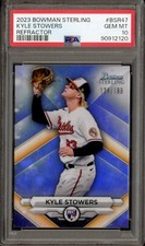2023 Bowman Sterling Kyle Stowers Refractor /199 #BSR47 PSA 10 GEM MINT Rookie