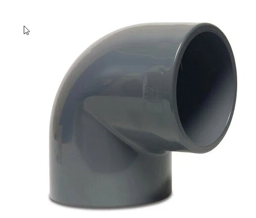 PROFEC PVC-U Fittings Winkel 90° mit 2fach Klebemuffe 16 Bar