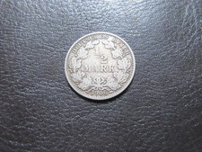 1/2 Mark Münze,Deutsches Reich 1906J,Silber