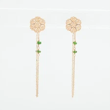 aget Colored stone Piercing jewelry K10(YG) 2.1g