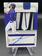 2025 Panini National Treasures - ZAC VEEN Patch Auto Emerald 4/5 Rockies