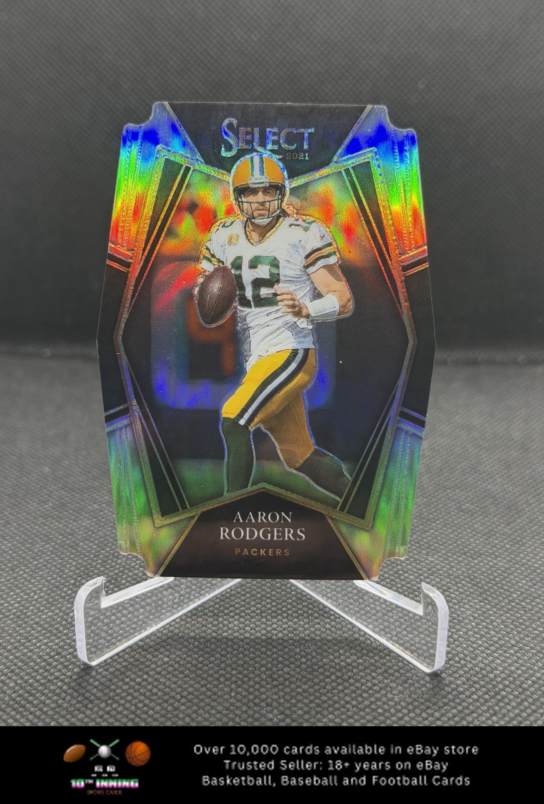 2021 Panini Select Silver Prizm Die Cut FOOTBALL #114 Aaron Rodgers