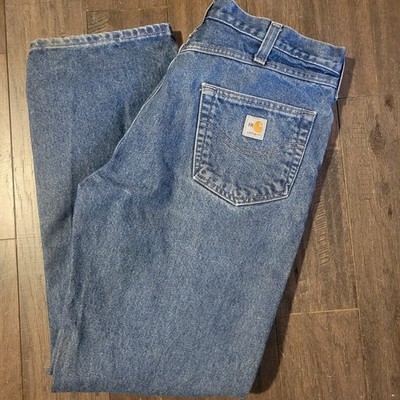 Carhartt FR CAT-2 Flame Resistant Relaxed Fit 5 Pocket Jeans Men's 35 X 32