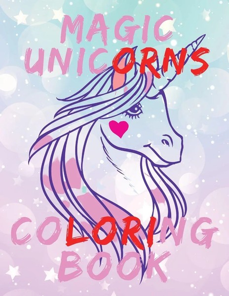 Cristie Dozaz | Magic Unicorns Coloring Book.Stunning Coloring Book For Kids...-image