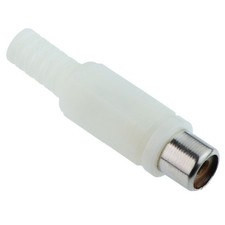 10 x White RCA Phono Socket Connector