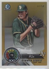 2018 Bowman Scouts' Top 100 Gold Refractor 37/50 AJ Puk #BTP-19 4k8
