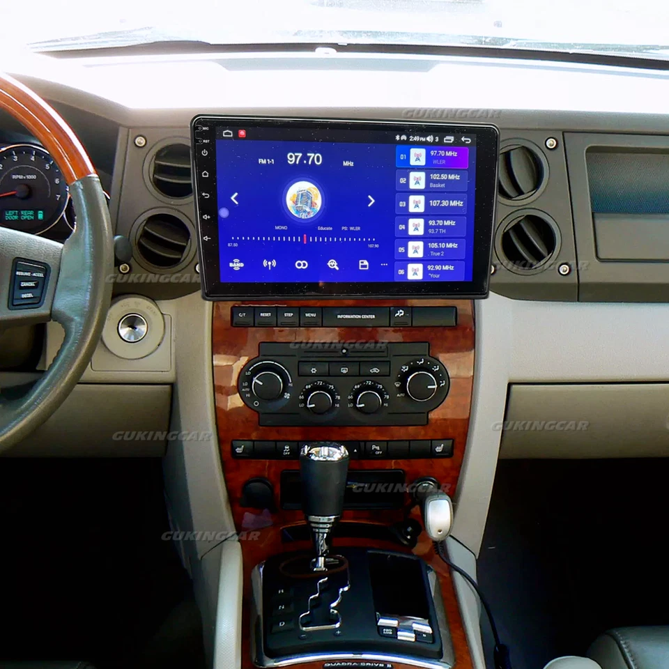 64G FOR 2006-2007 Jeep CommandeR Android14 CarPlay Car Stereo Radio GPS Navi Foto 4 de 4