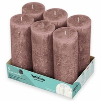 6 Stk Bolsius Professional Rustik Stumpenkerzen 190X68Mm - Wildlederbraun